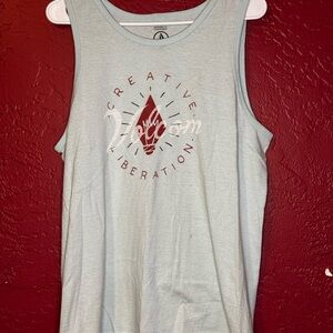 Volcom Light Blue Tank Top